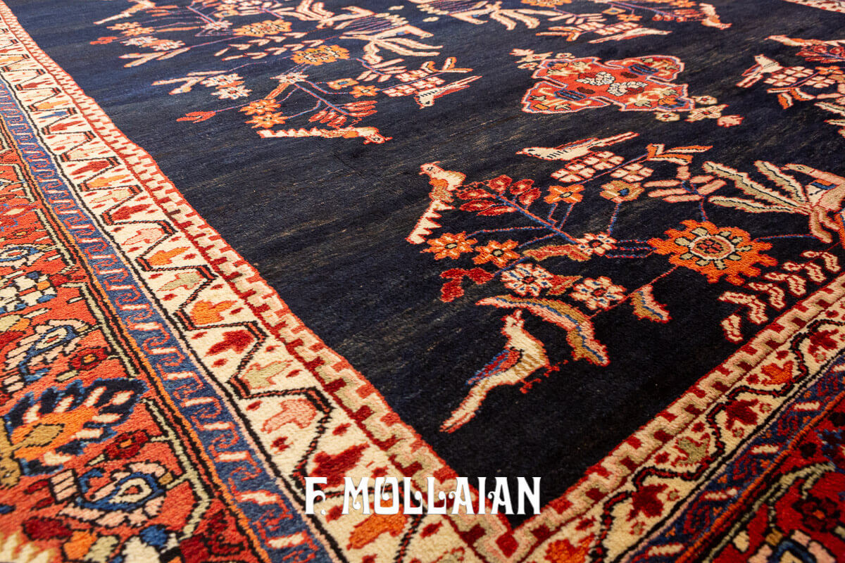 Very Large Antique Hand-Knotted Hamedan Carpet n°:253569